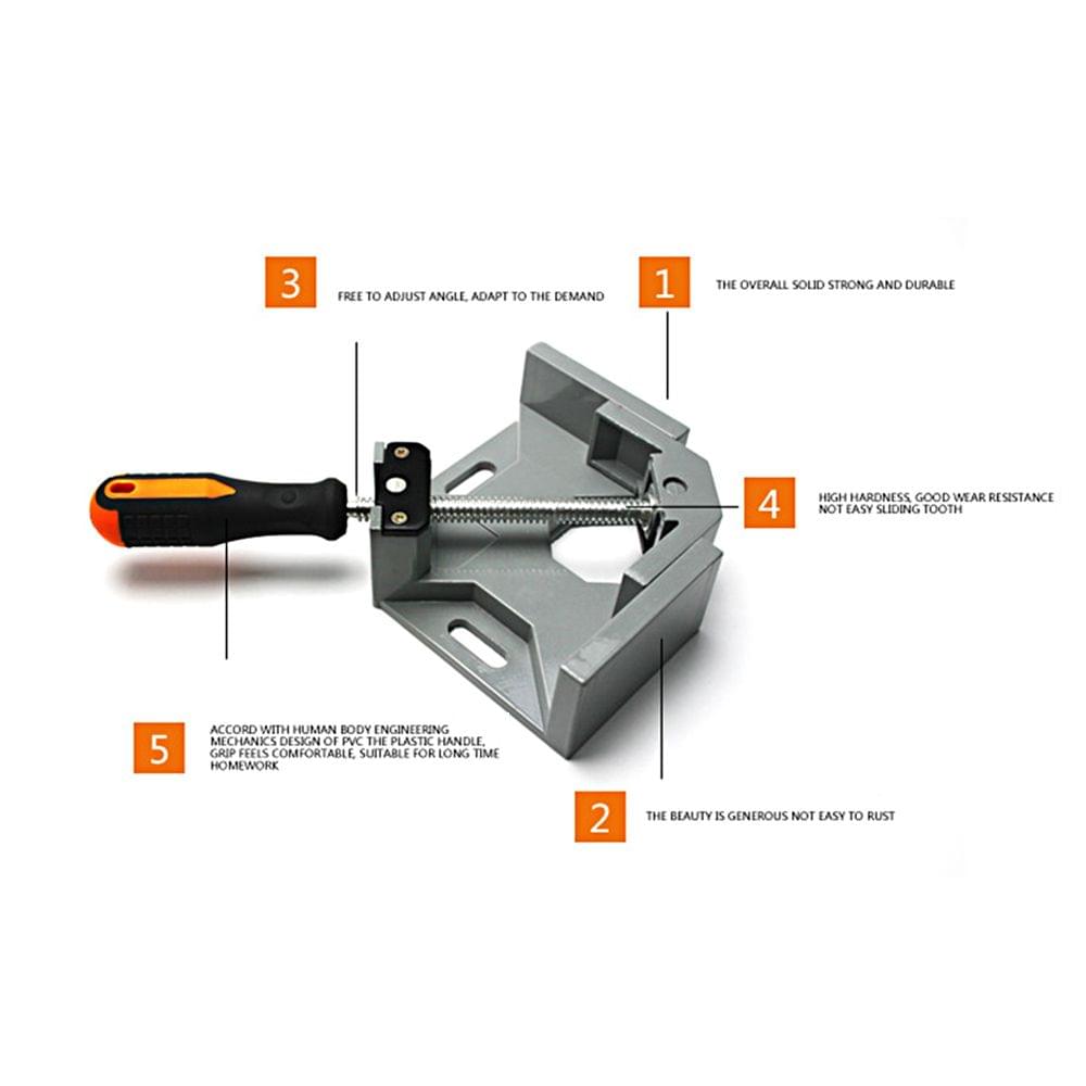 Aluminium Handle 90 Degree Right Angle Clamp Photo Corner - Single handle
