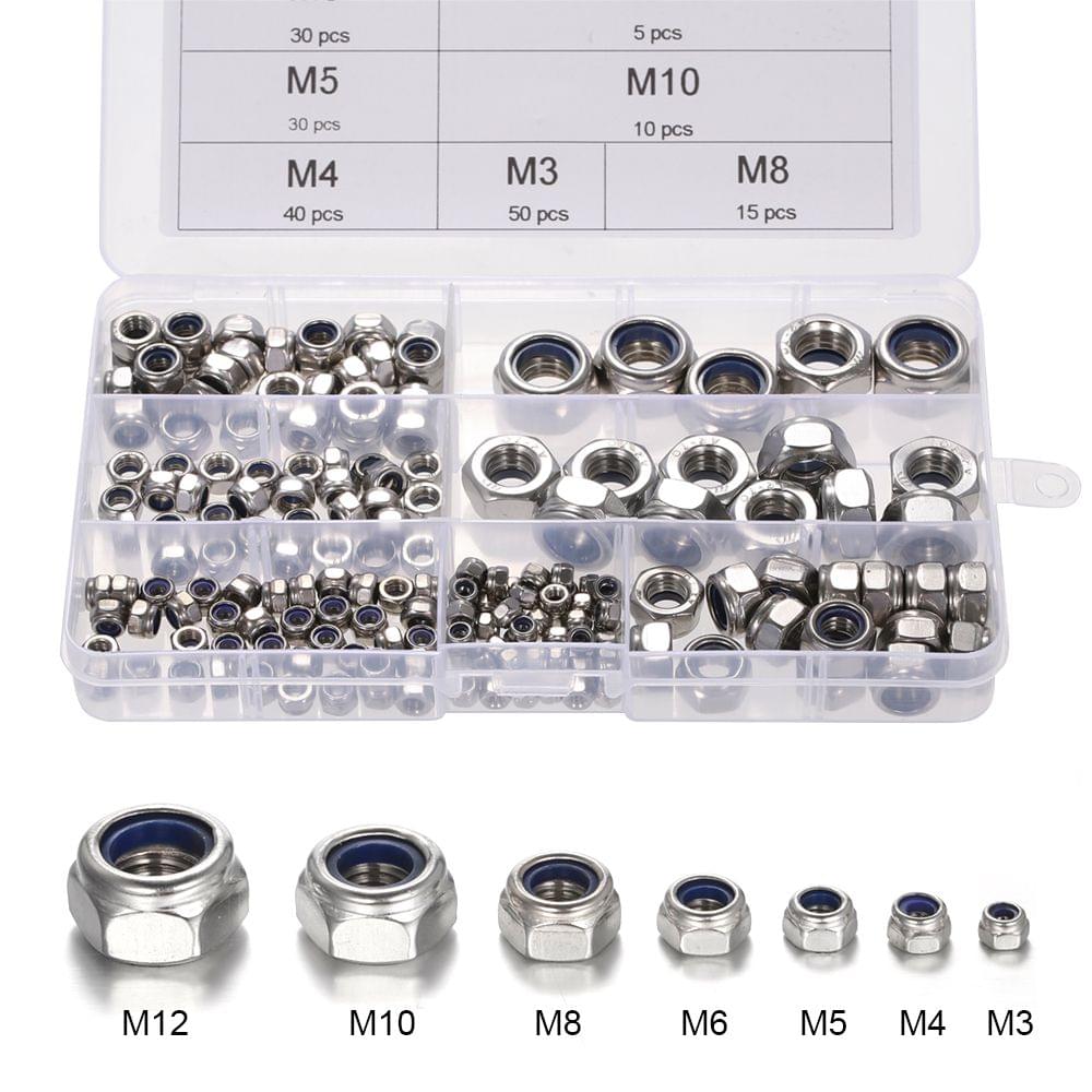 DIN985 M-3/M-4/M5/M6/M-8/M-10/M12 304 Stainless Steel Nylon