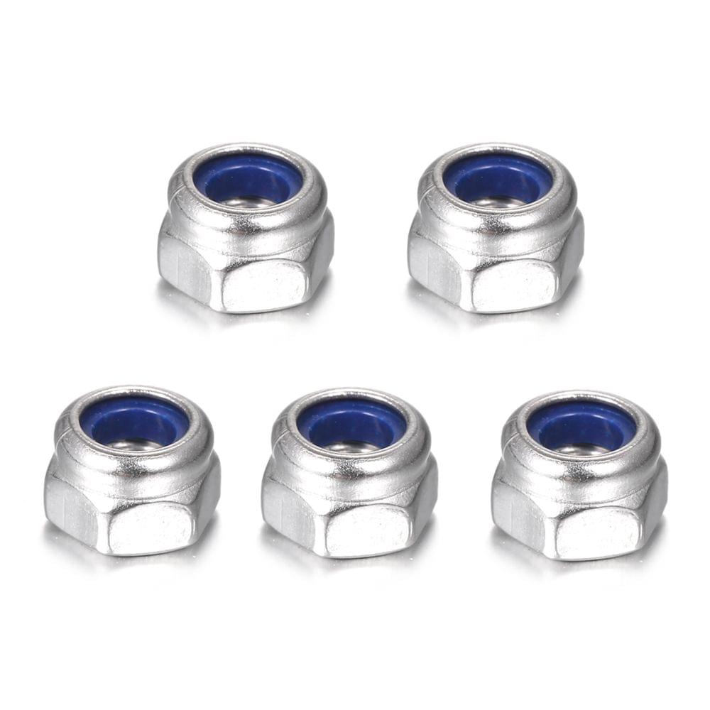 DIN985 304 Stainless Steel Nylon Flange Nut Hexagonal - M14