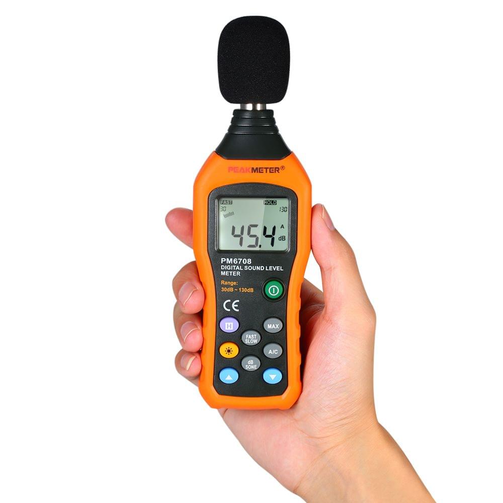 PEAKMETER High Accuracy LCD Digital Noisemeter Sound Level