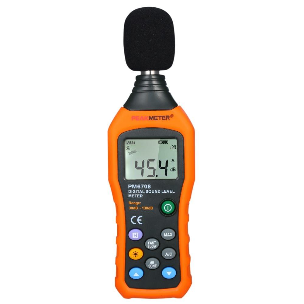 PEAKMETER High Accuracy LCD Digital Noisemeter Sound Level