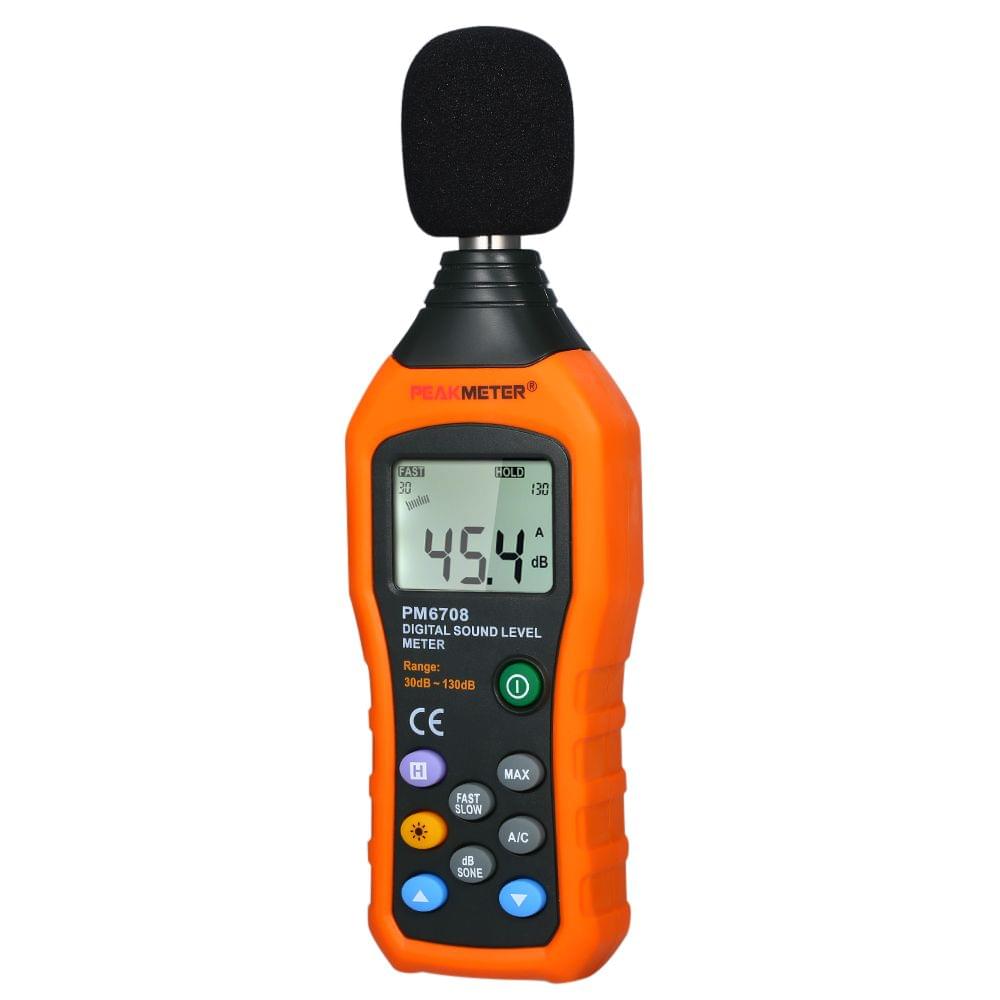 PEAKMETER High Accuracy LCD Digital Noisemeter Sound Level