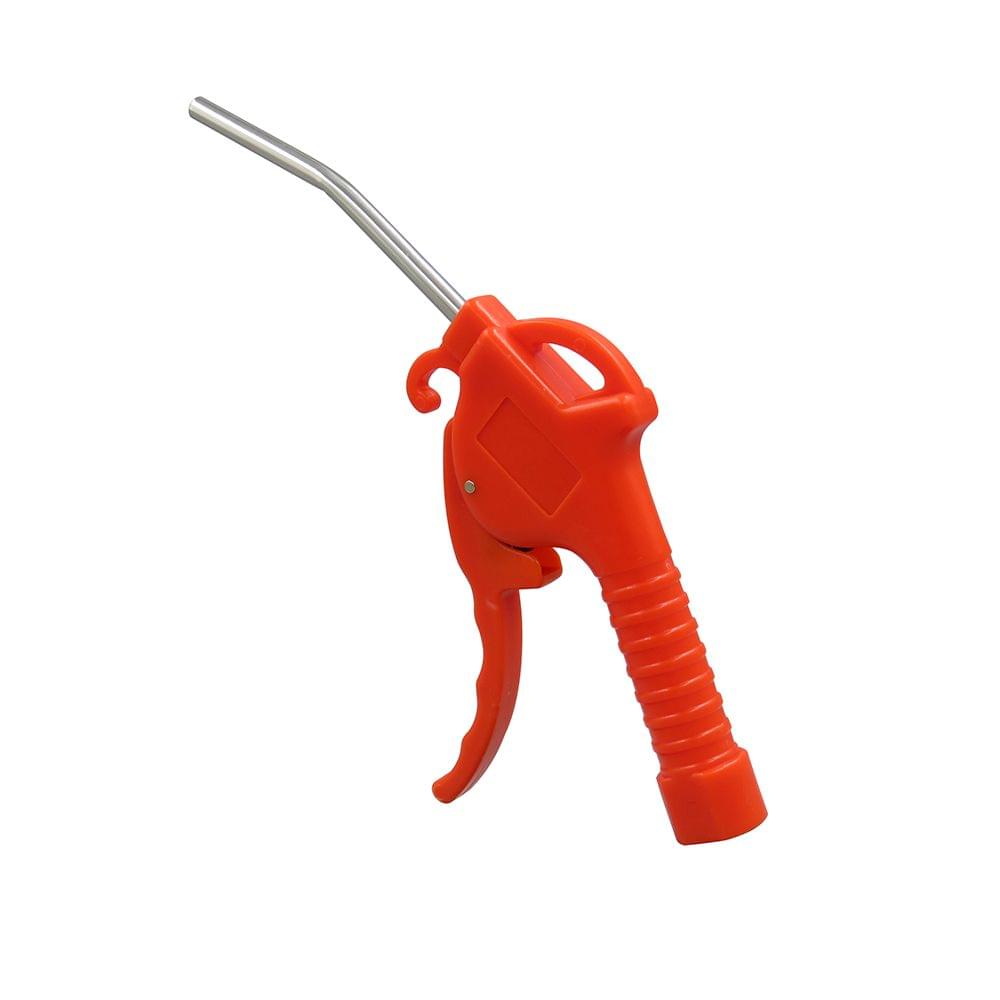 Air Blow Gun Red Plastic Handle Angled Bent Nozzle Air (Red)