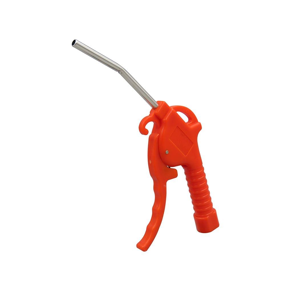 Air Blow Gun Red Plastic Handle Angled Bent Nozzle Air (Red)