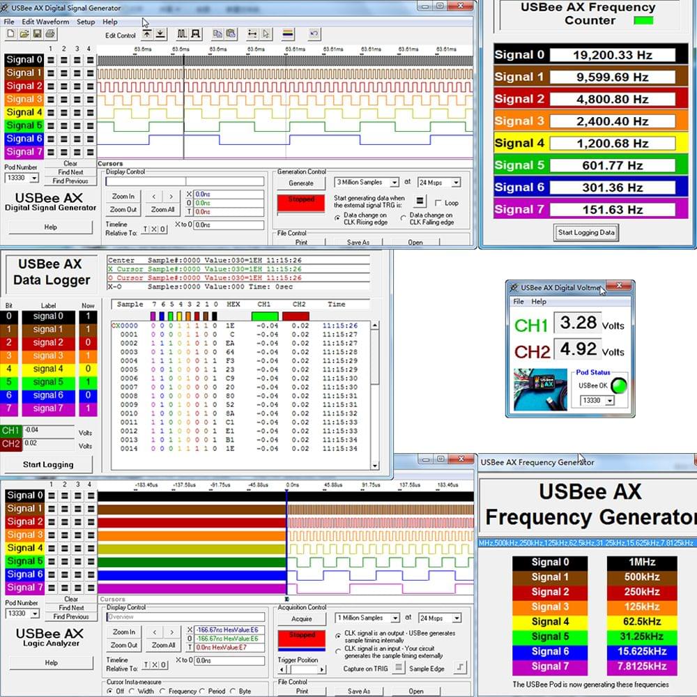 LHT00SU1 Virtual Oscilloscope Logic Analyzer Multifunctional
