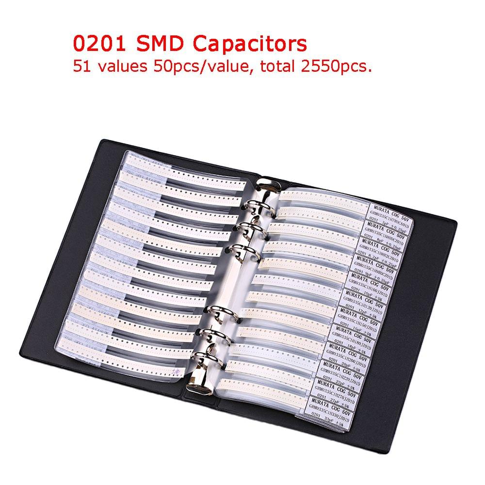 Sample Book 0201 0402 0603 0805 1206 Capacitor Kit SMD SMT - Model 0201