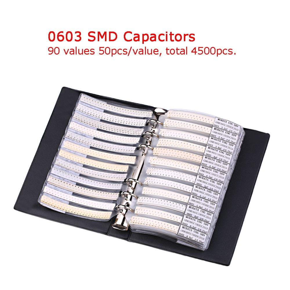Sample Book 0201 0402 0603 0805 1206 Capacitor Kit SMD SMT - Model 0603
