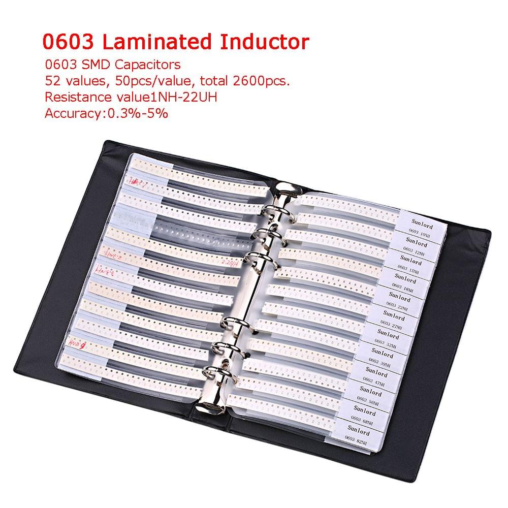 Sample Book 0201 0402 0603 0805 Inductor Kit SMD SMT Chip - Model 0603