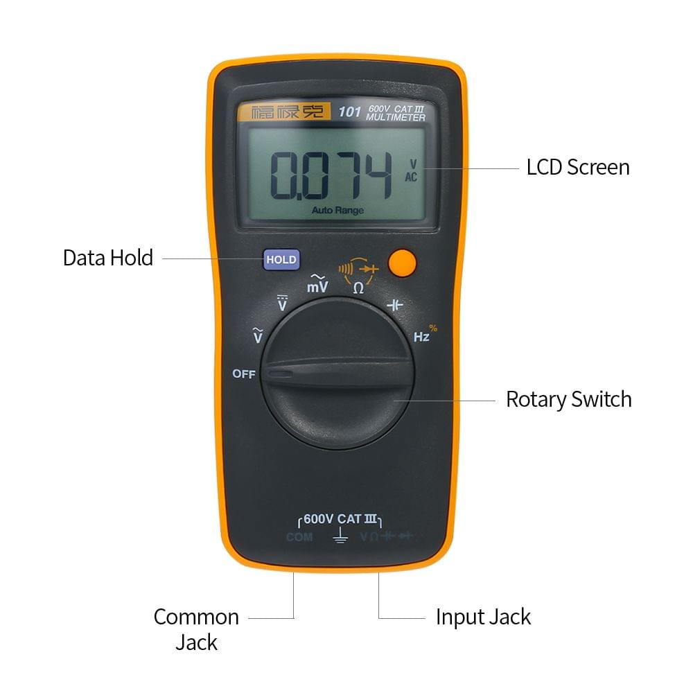 FLUKE F101 Mini Palm-sized Multimeter Portable Digital