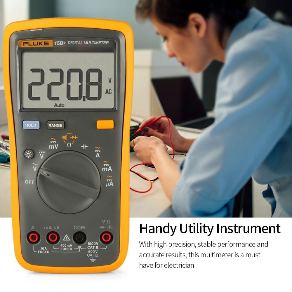 FLUKE F15B+ 4000 Counts Multimeter Portable Digital