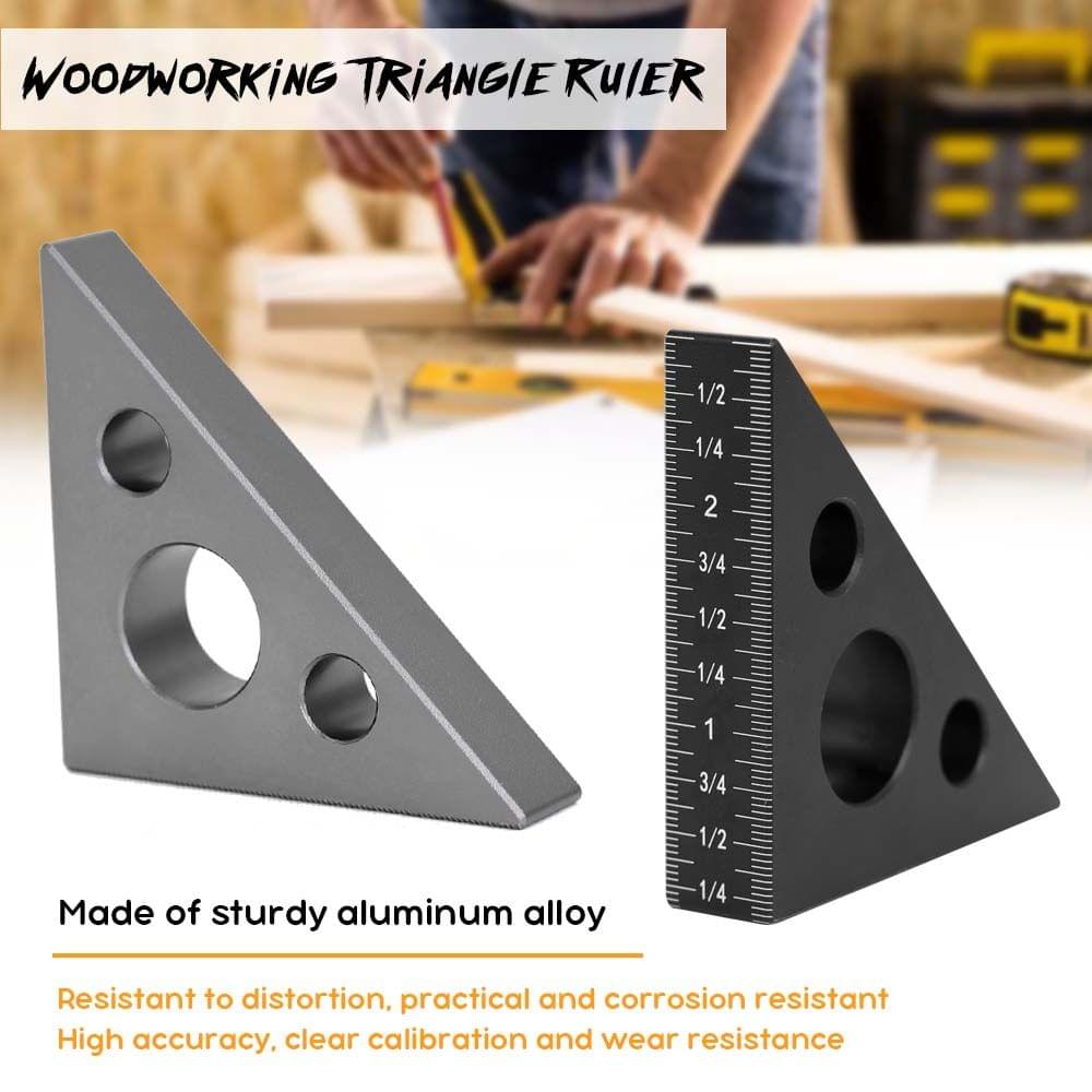 Mini Aluminum Alloy 45 Degree 90 Degree Right Angle Gauge