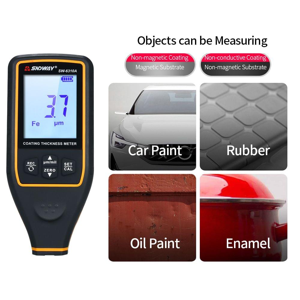 SNDWAY Digital Paint Coating Thickness Gauge Handheld