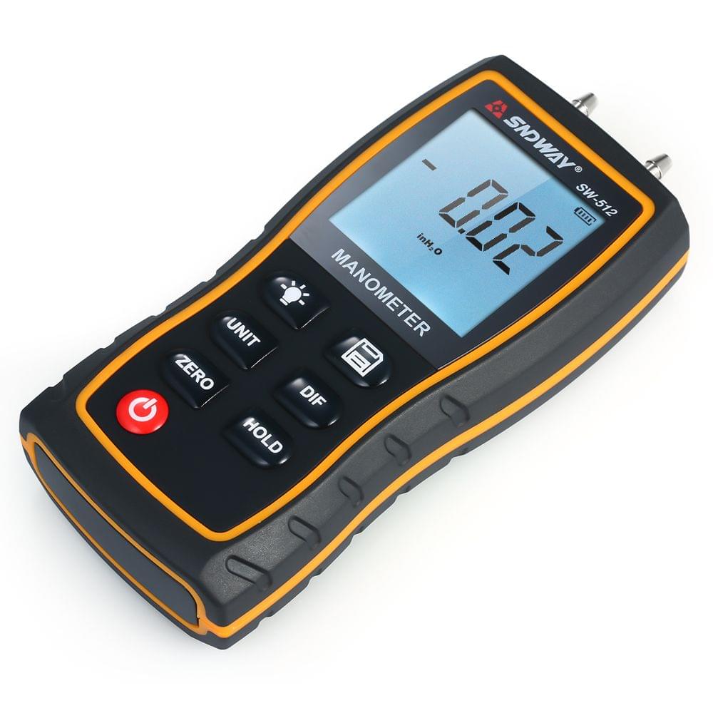 SNDWAY High Precision Differential Manometer Hand-held LCD