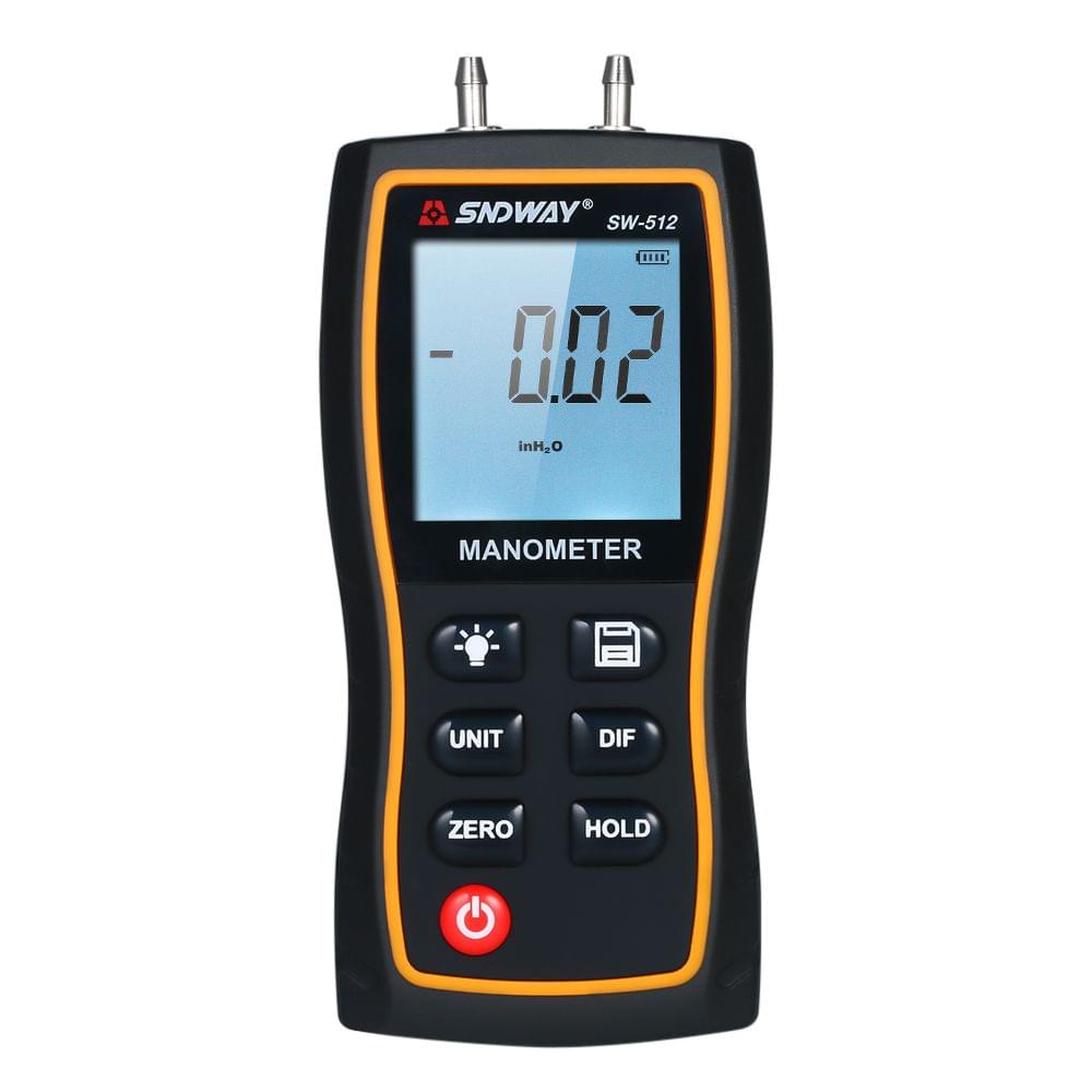 SNDWAY High Precision Differential Manometer Hand-held LCD