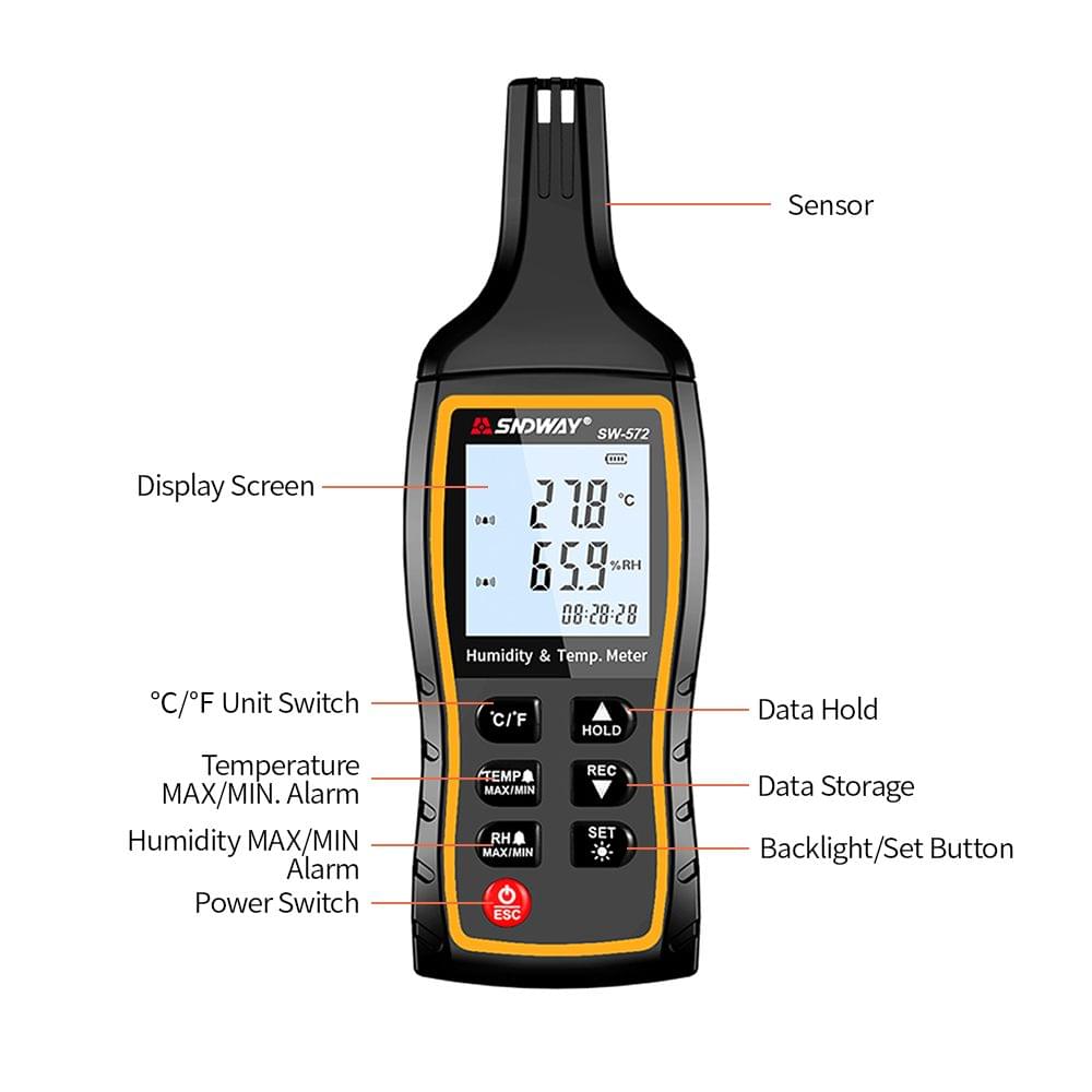 SNDWAY High Accuracy Digital Temperature and Humidity Meter