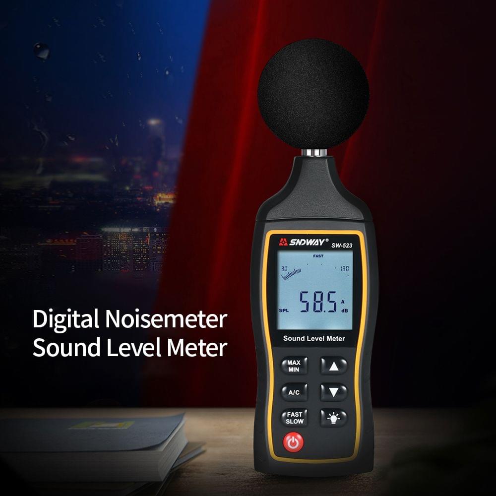 SNDWAY High Accuracy LCD Digital Noisemeter Sound Level