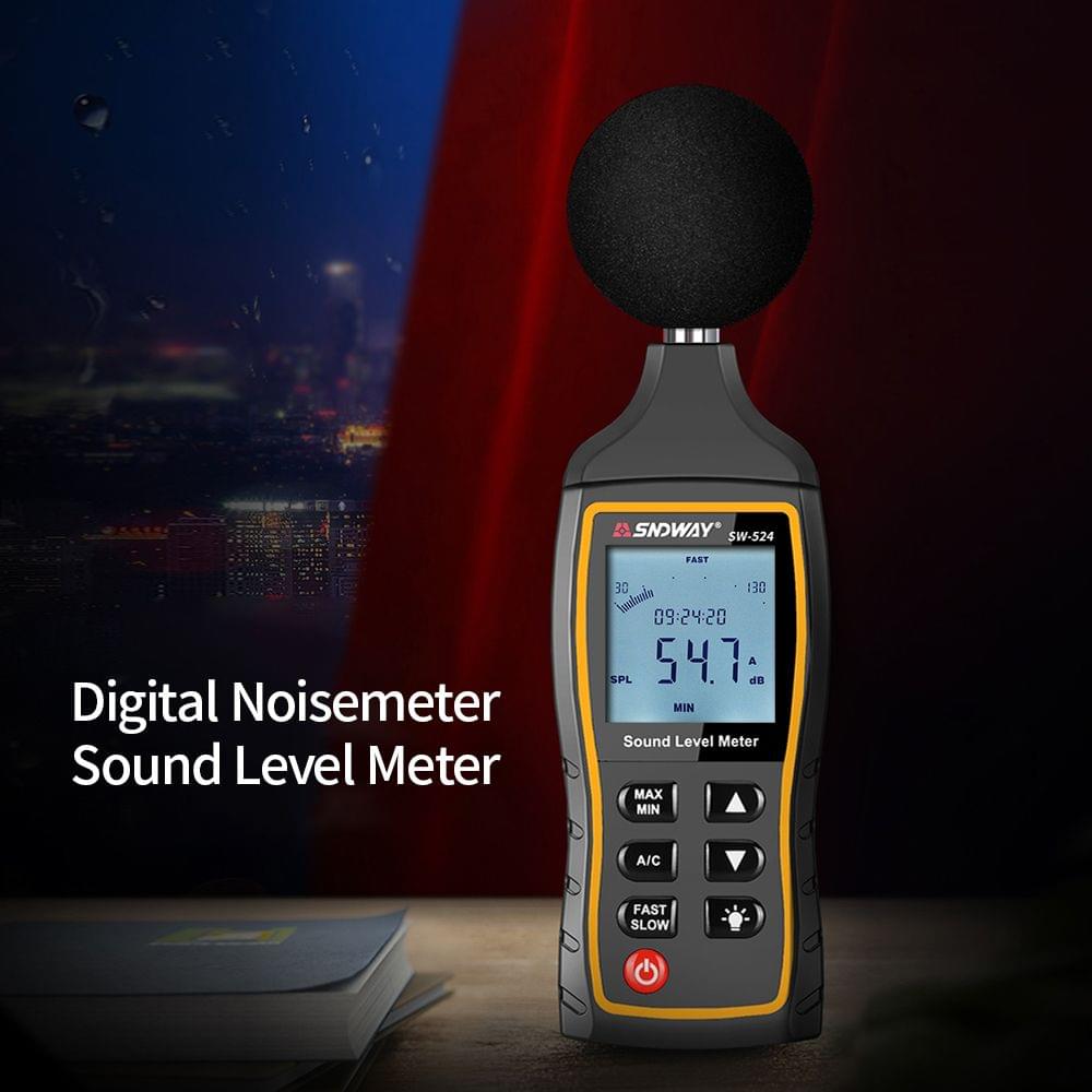 SNDWAY LCD Digital Sound Level Meter Digital Noisemeter