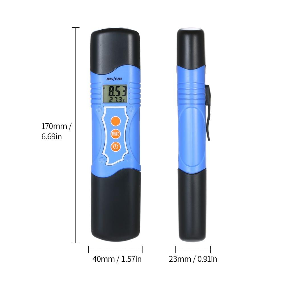 Waterproof pH/EC/Temperature 3 in 1 Water Quality Tester