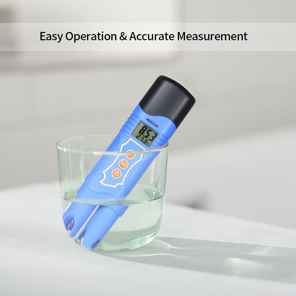 Waterproof pH/EC/Temperature 3 in 1 Water Quality Tester