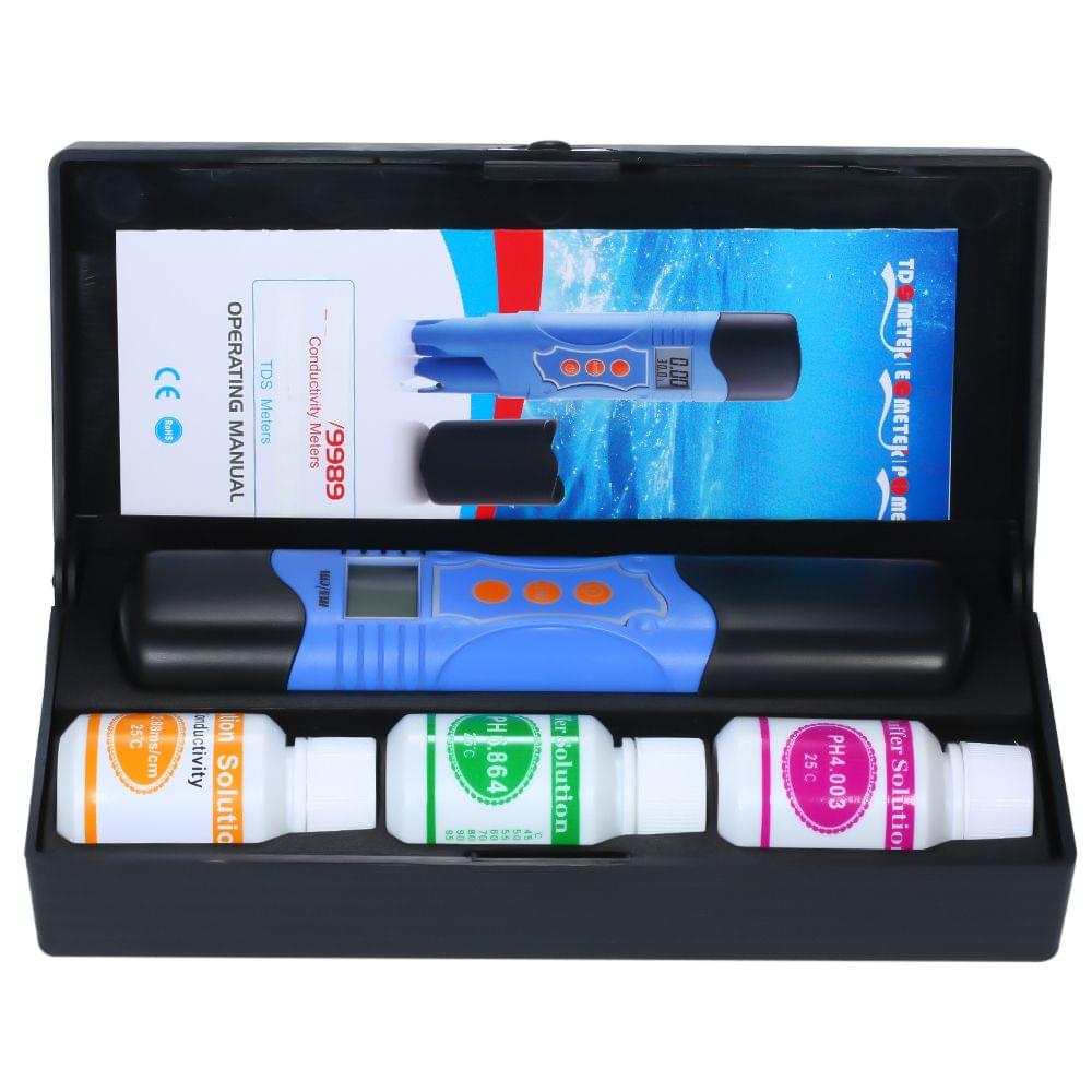 Waterproof pH/EC/Temperature 3 in 1 Water Quality Tester