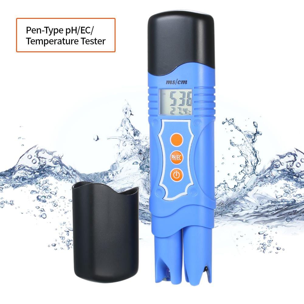Waterproof pH/EC/Temperature 3 in 1 Water Quality Tester