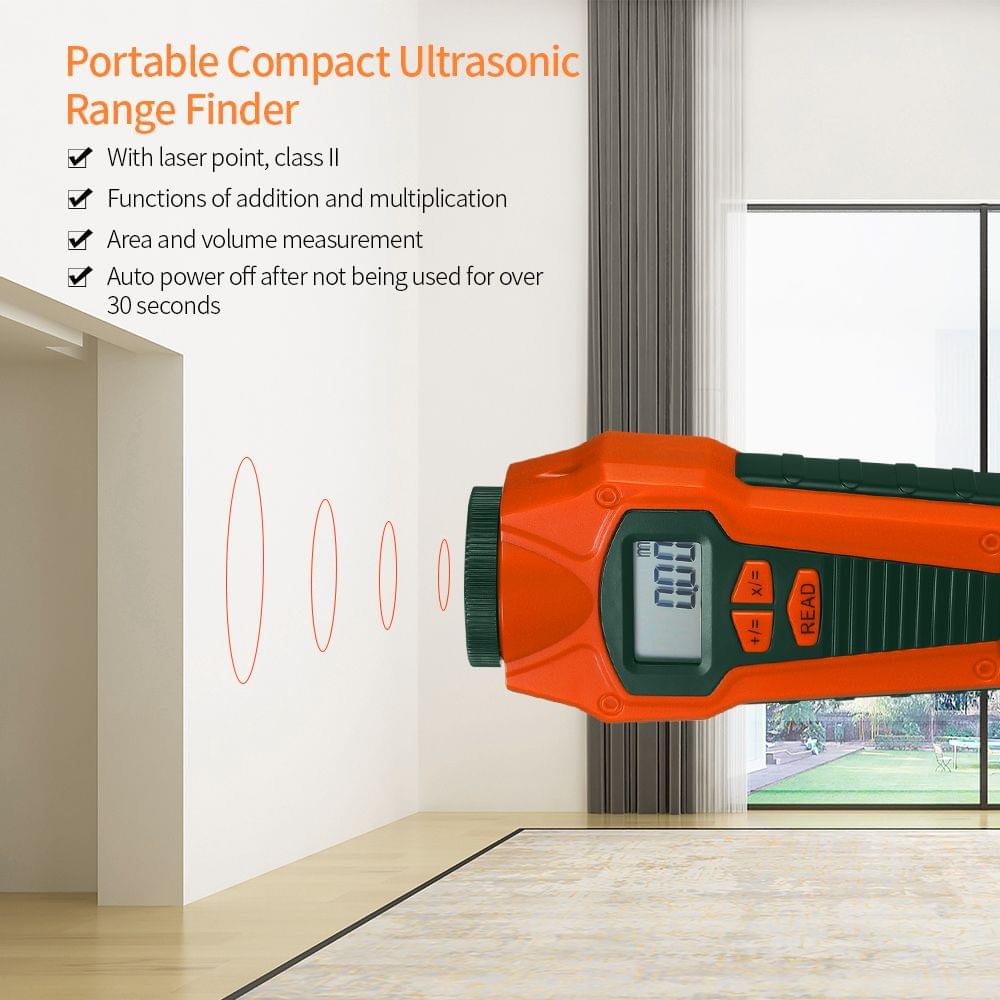 Portable Compact Ultrasonic Range Finder Distance Measurer