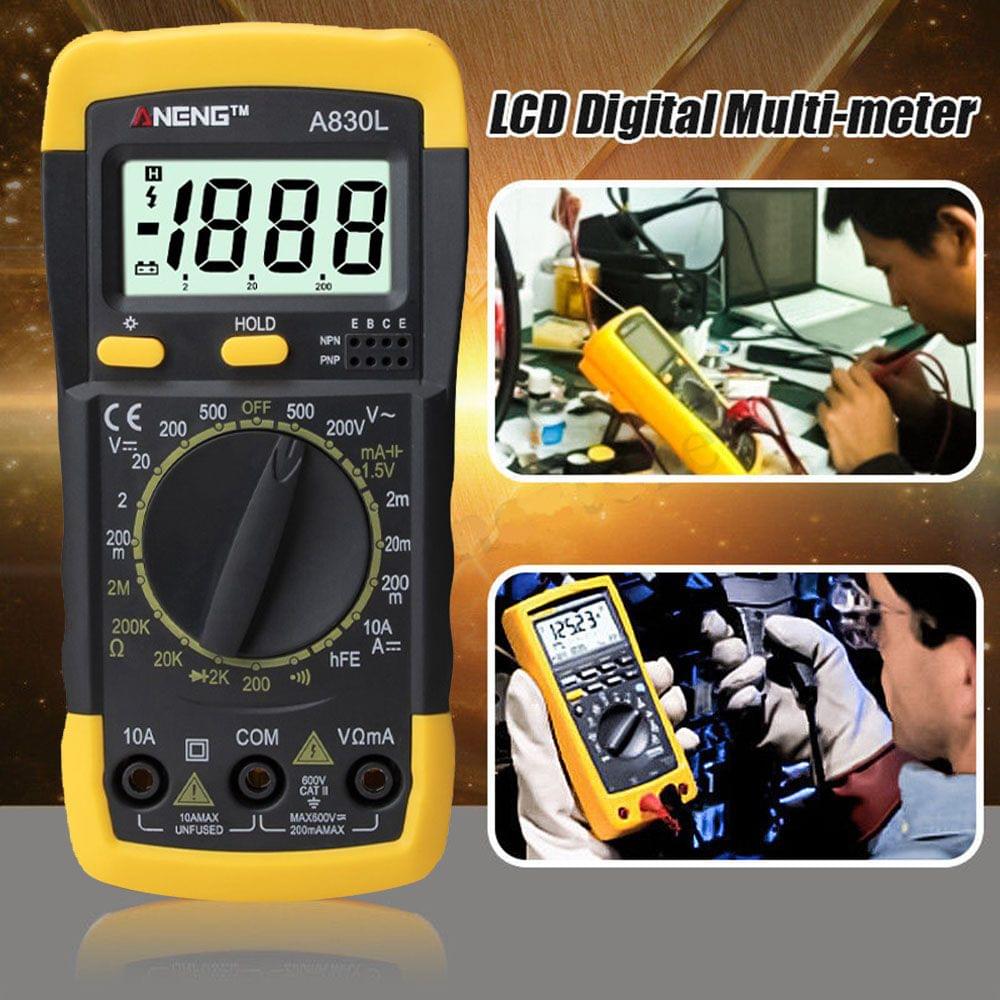 Digital LCD Voltmeter Ammeter Ohmmeter Multimeter Volt AC DC