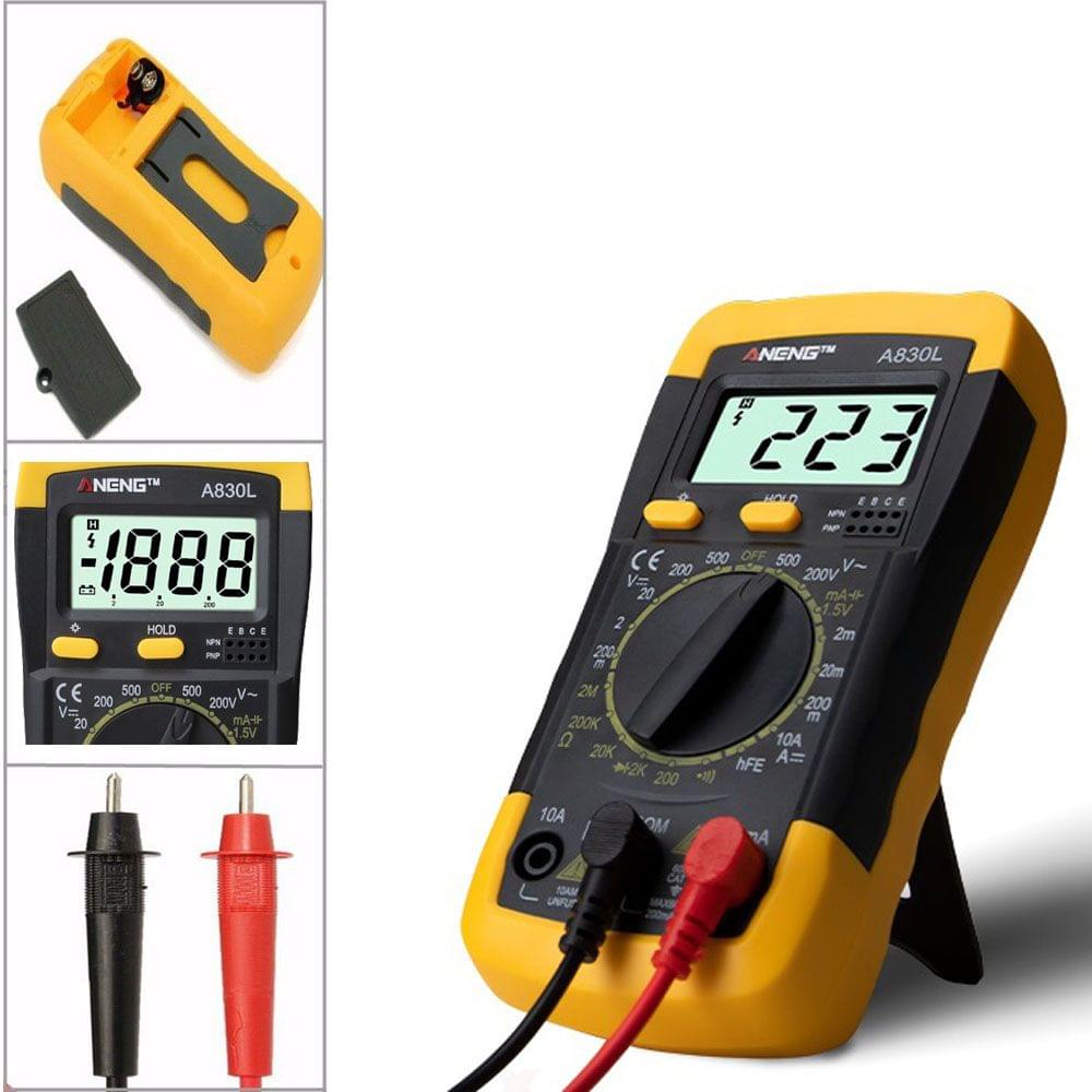 Digital LCD Voltmeter Ammeter Ohmmeter Multimeter Volt AC DC