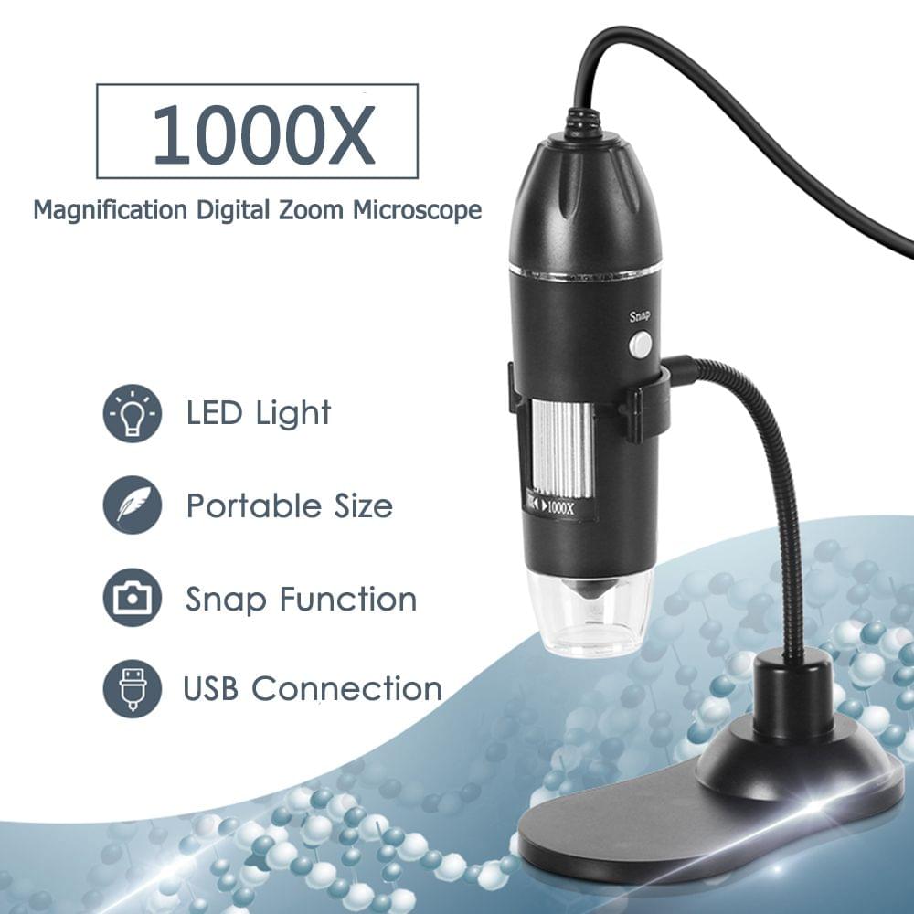 Digital Zoom Microscope USB Handheld & Desktop Magnifier