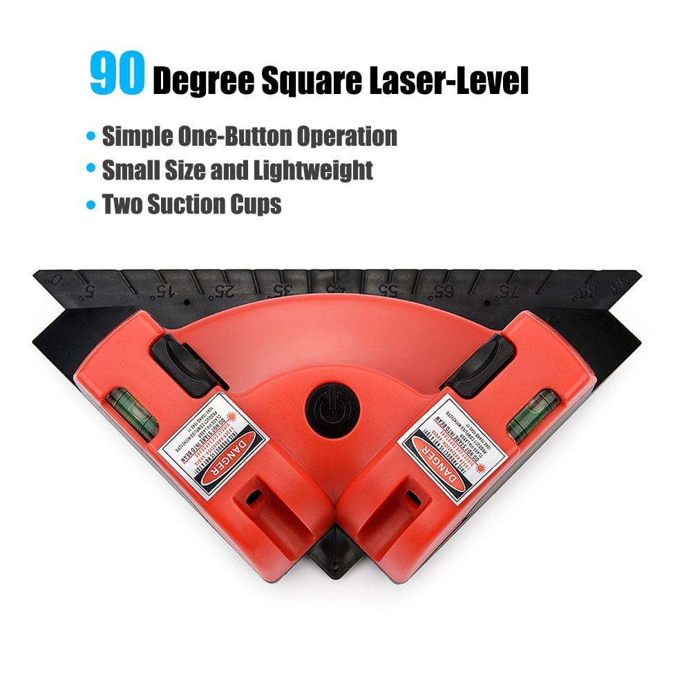 90 Degree Square Laser-Level Mini Horizontal & Vertical (Red)