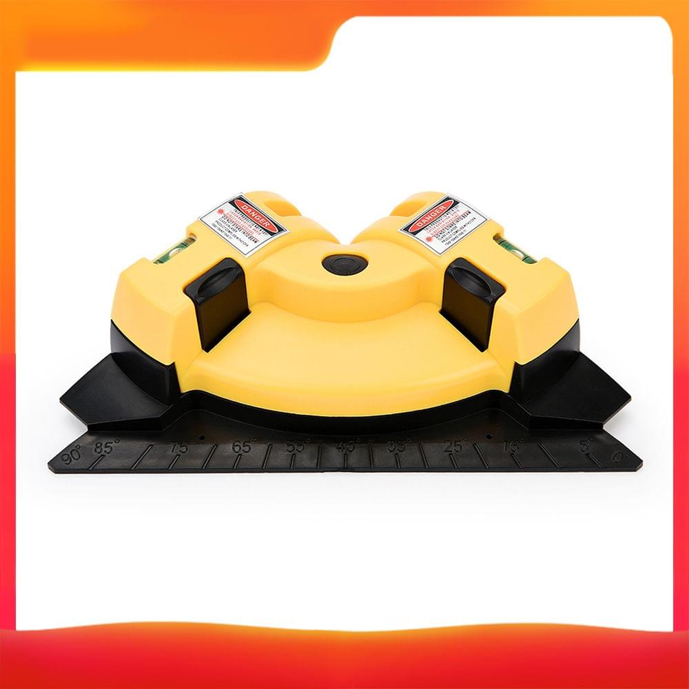 90 Degree Square Laser-Level Mini Horizontal & Vertical (Yellow)