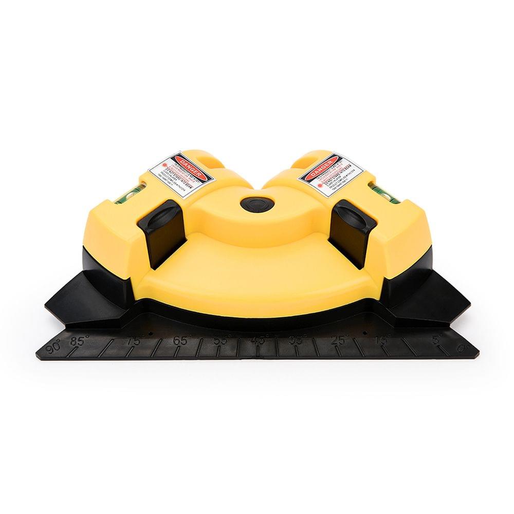 90 Degree Square Laser-Level Mini Horizontal & Vertical (Yellow)