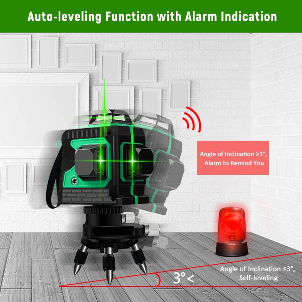 Green Laser Beam Level Meter Touch Control Laser Level - US Plug