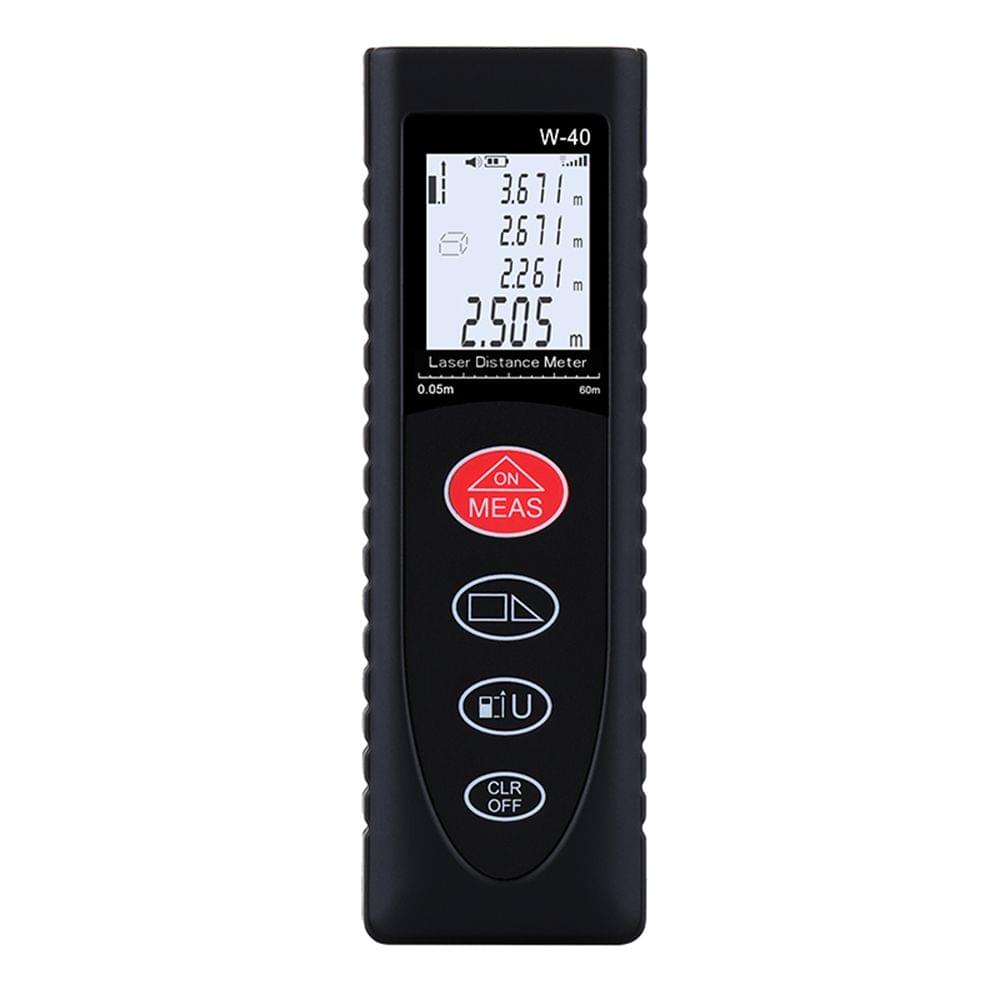 40m Black Smart Handheld Distance Meter Portable - 40M