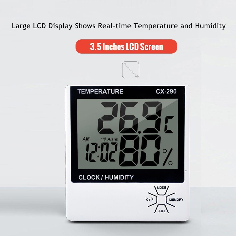 Indoor Thermometer Humidity Gauge LCD Digital Thermometer