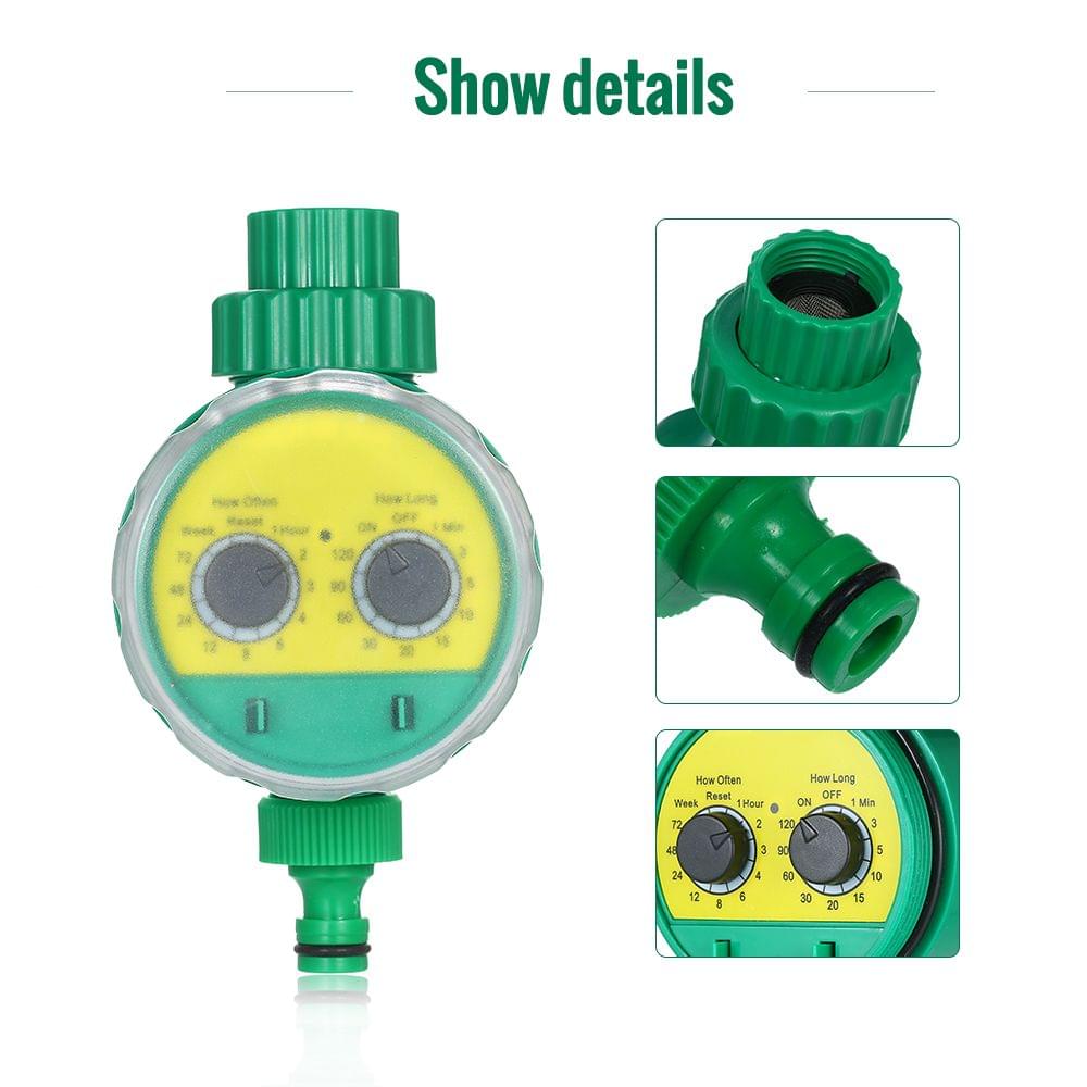 Outdoor Timed Irrigation Controller Automatic Sprinkler - UK Faucet Connection