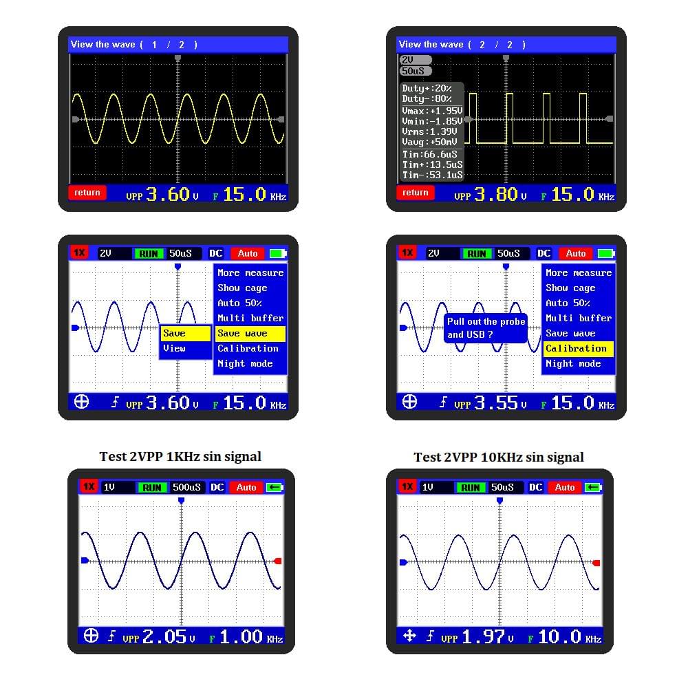 KKmoon 2031H Digital Oscilloscope Handheld Oscilloscope Mini