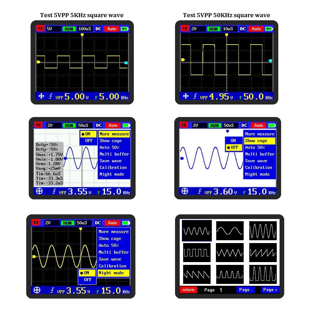 KKmoon 2031H Digital Oscilloscope Handheld Oscilloscope Mini