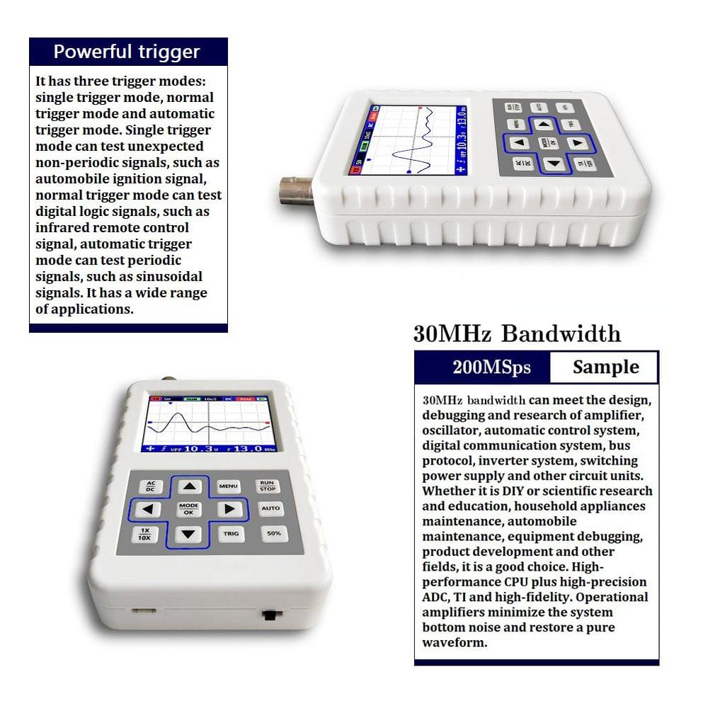 KKmoon 2031H Digital Oscilloscope Handheld Oscilloscope Mini