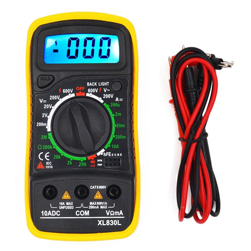 Portable Digital Multimeter Backlight AC/DC Ammeter