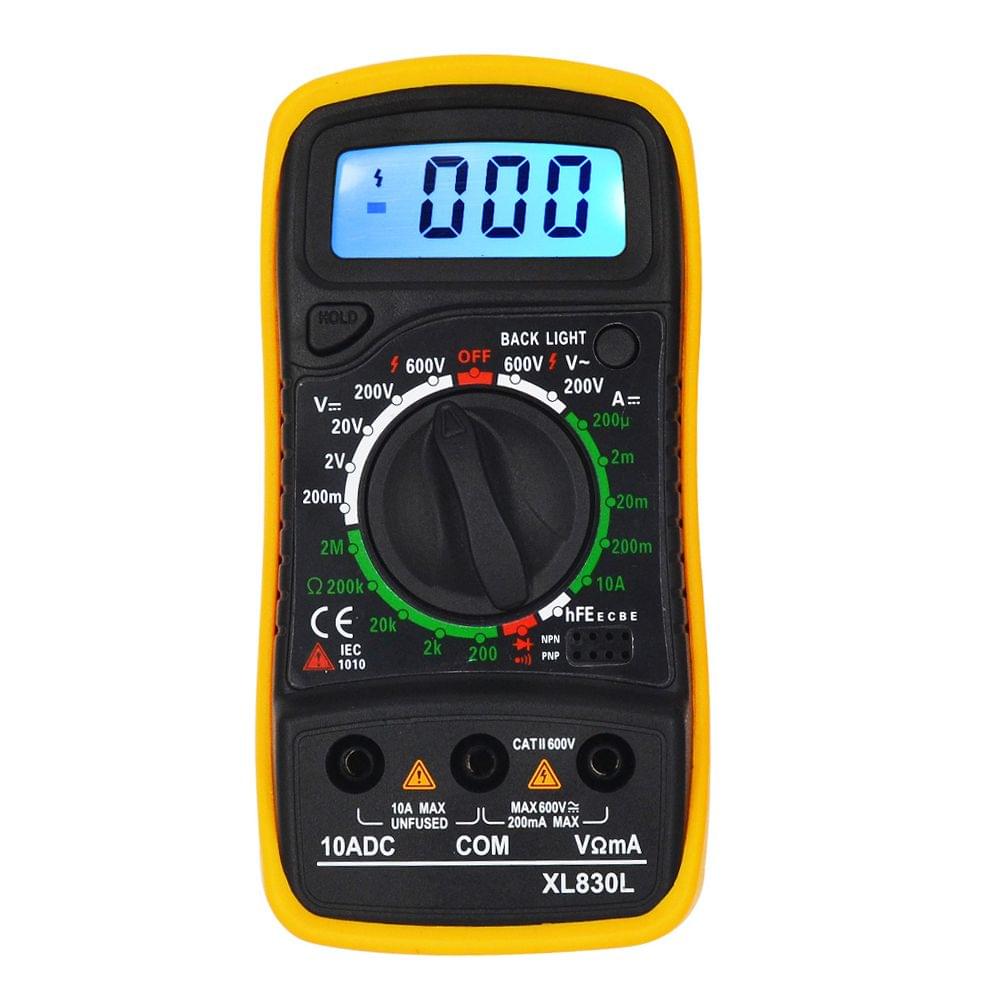 Portable Digital Multimeter Backlight AC/DC Ammeter