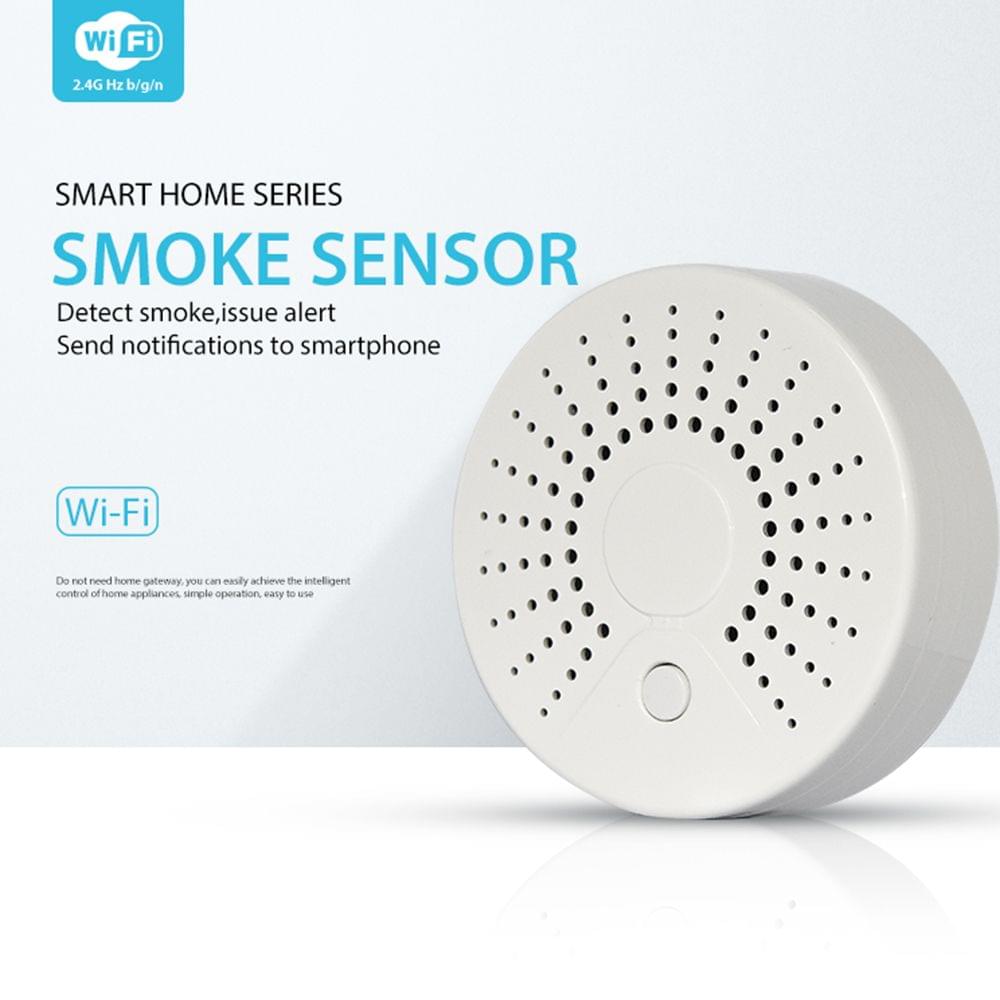 Smart Wifi Fire Smoke Temperature Sensor Alarm Wireless