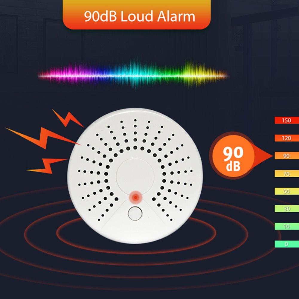 Smart Wifi Fire Smoke Temperature Sensor Alarm Wireless