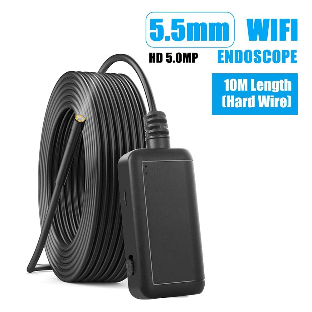 F220 5.5mm Industrial Endoscope WiFi Borescope Inspection - 10m Hard Wire