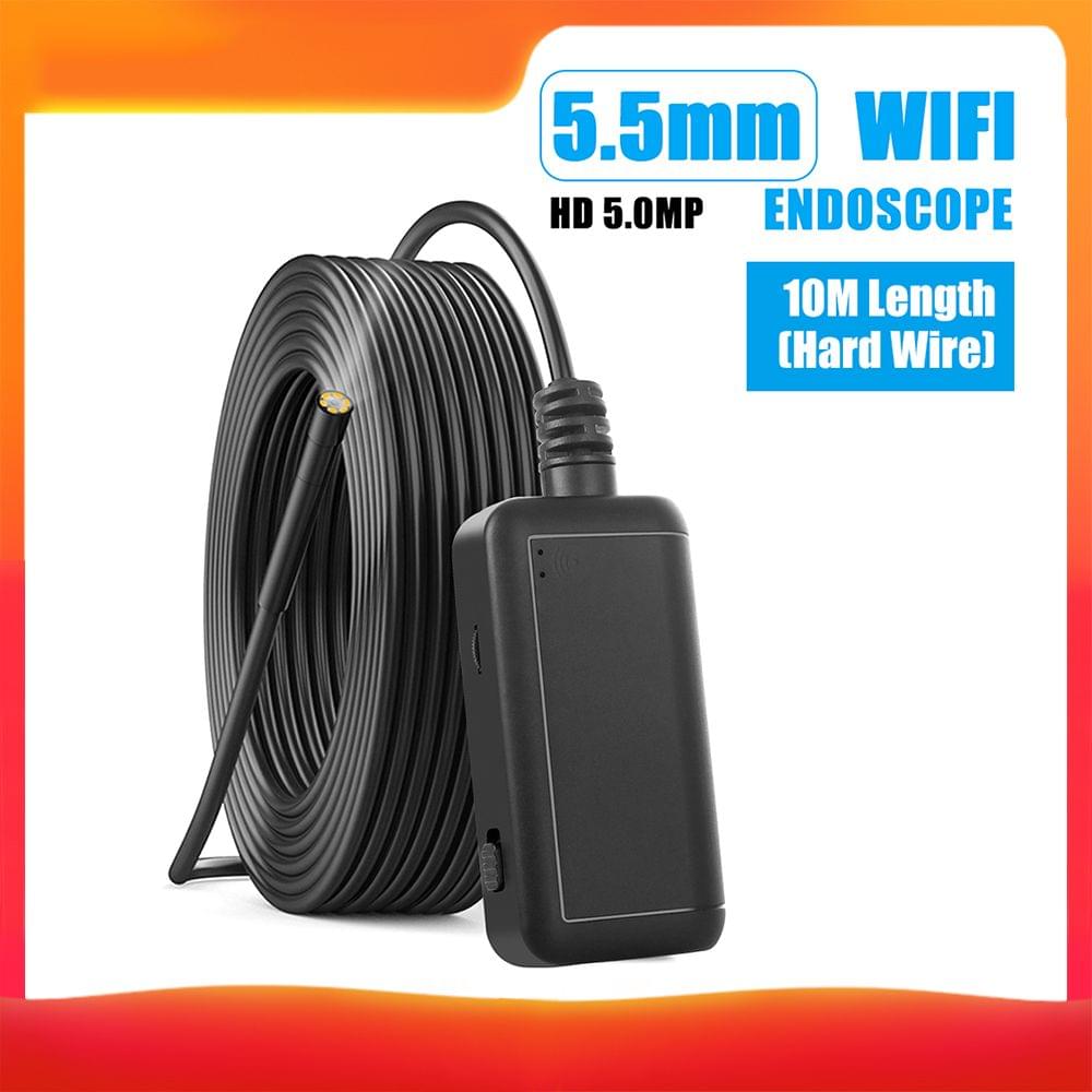 F220 5.5mm Industrial Endoscope WiFi Borescope Inspection - 10m Hard Wire