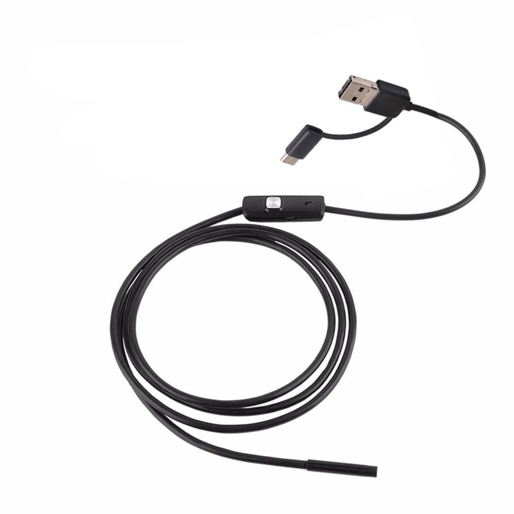 3-in-1 Industrial Endoscope Borescope Inspection Camera - 3.9mm & 1m