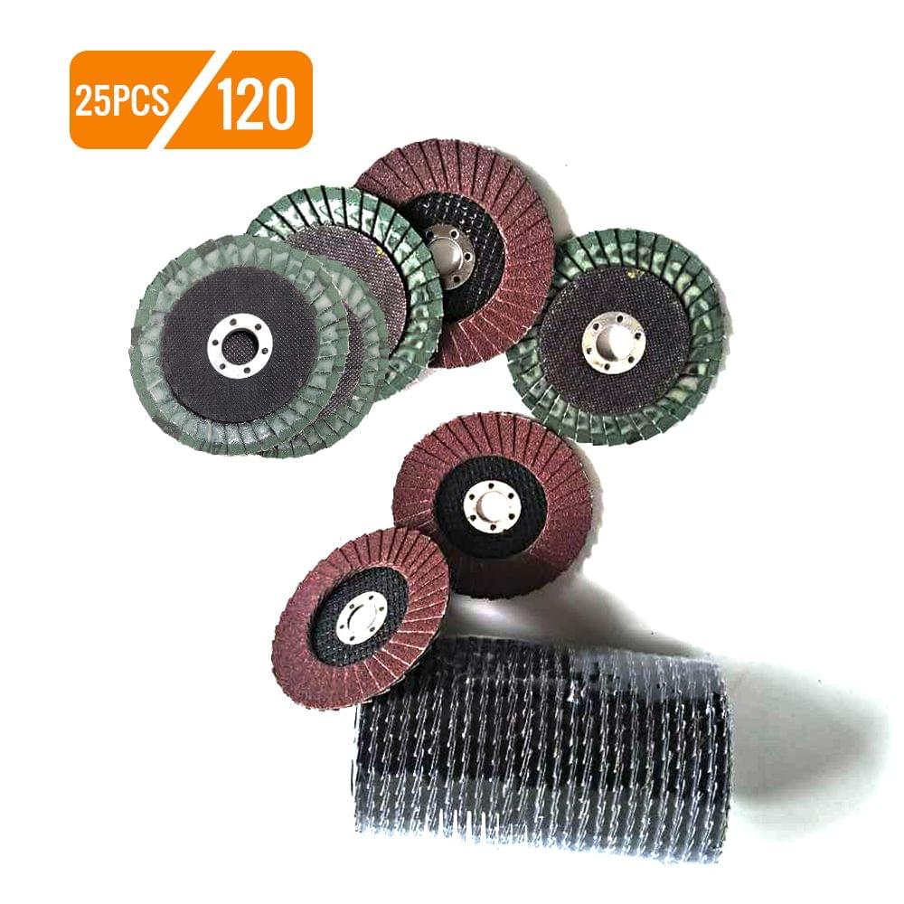 25pcs 100mm Premium High Density Calcined Aluminum Oxide - 120