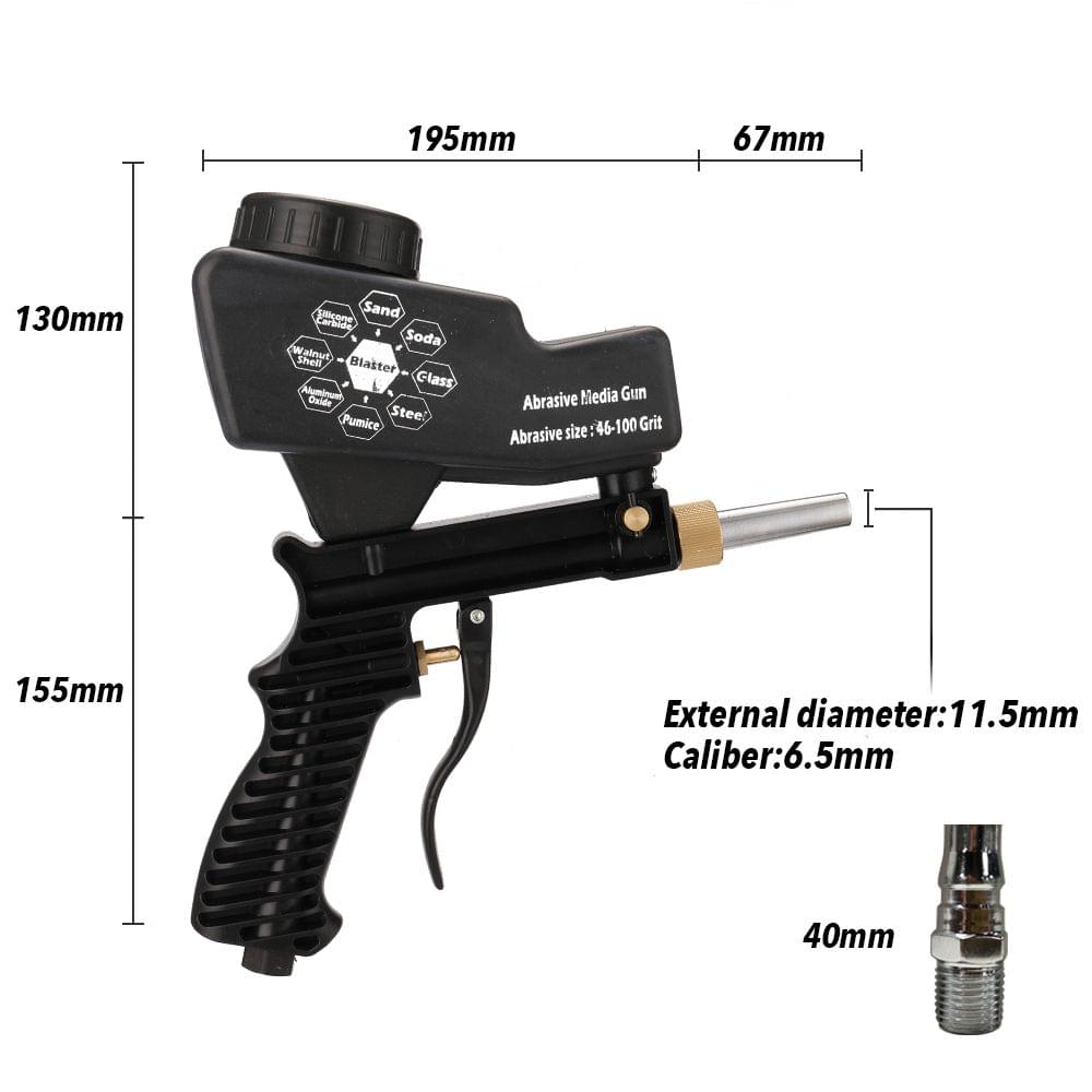 Portable Gravitation Sandblasting Machine Pneumatic Sand