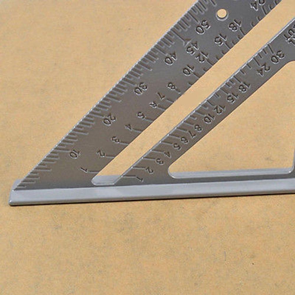 6.5in Aluminum Alloy Triangle Rulers Protractor Miter