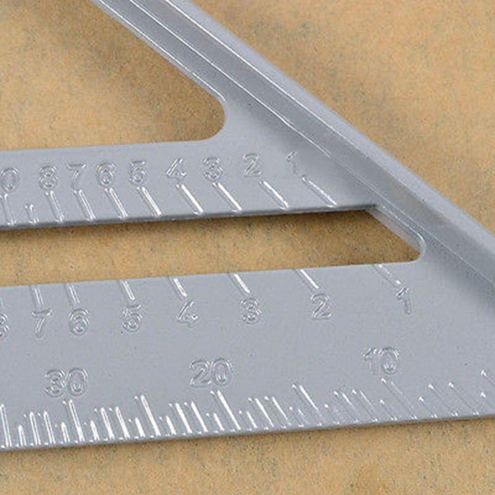 6.5in Aluminum Alloy Triangle Rulers Protractor Miter